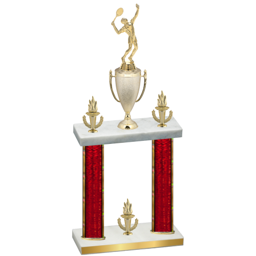 Double Red Glacier Victory Tennis Trophy