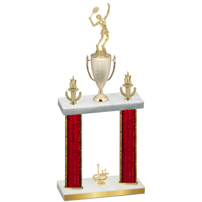 Double Red Glacier First Place Tennis Trophy