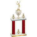 Double Red Glacier Victory Tennis Trophy