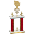 Double Red Glacier Year Tennis Trophy
