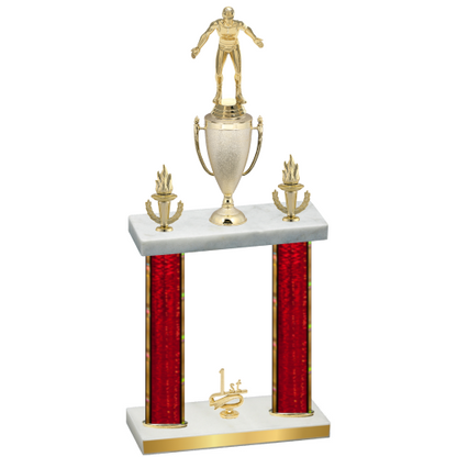 Double Red Glacier First Place Wrestling Trophy