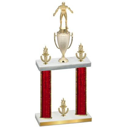 Double Red Glacier Victory Wrestling Trophy
