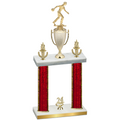 Double Red Glacier Year Bowling Trophy