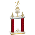 Double Red Glacier Year Bowling Trophy