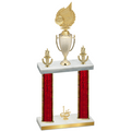 Double Red Glacier First Place Volleyball Trophy