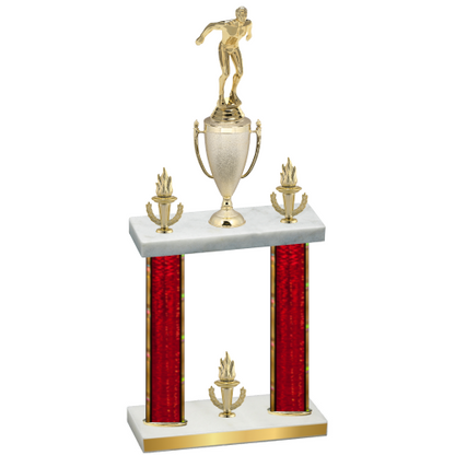 Double Red Glacier Victory Swimming Trophy