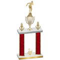 Double Red Glacier Second Place Tennis Trophy