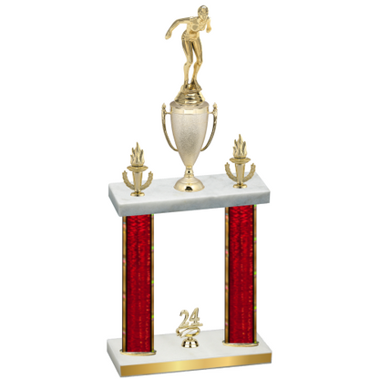 Double Red Glacier Year Tennis Trophy