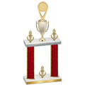 Double Red Glacier Victory Insert Trophy