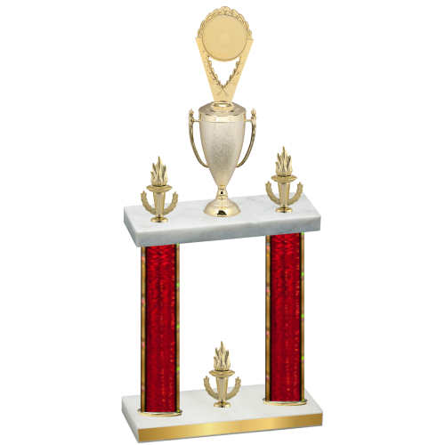 Double Red Glacier Victory Insert Trophy