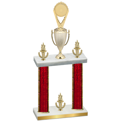 Double Red Glacier Victory Insert Trophy