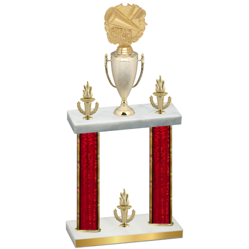 Double Red Glacier Victory Cheerleading Trophy