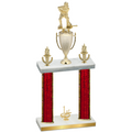 Double Red Glacier First Place Hockey Trophy