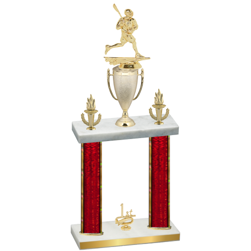 Double Red Glacier First Place Lacrosse Trophy