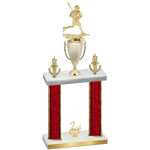 Double Red Glacier Second Place Lacrosse Trophy