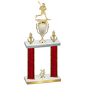 Double Red Glacier Year Lacrosse Trophy