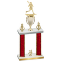 Double Red Glacier Year Lacrosse Trophy