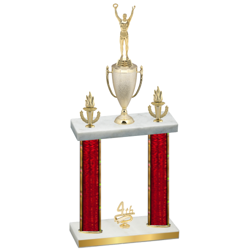 Double Red Glacier Fourth Place Victory Trophy