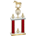 Double Red Glacier Victory Horses Trophy