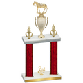 Double Red Glacier Second Place Horses Trophy