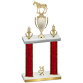 Double Red Glacier Year Horses Trophy