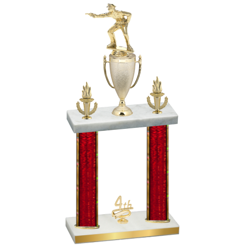 Double Red Glacier Fourth Place Shooter Trophy