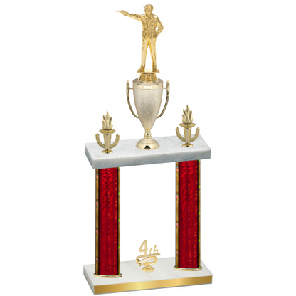 Double Red Glacier Fourth Place Shooter Trophy