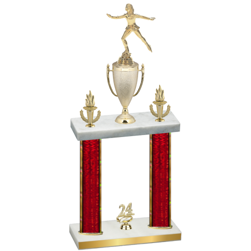 Double Red Glacier Year Skater Trophy