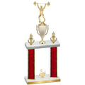 Double Red Glacier Third Place Weights Trophy