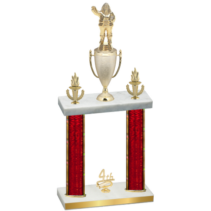 Double Red Glacier Fourth Place Holiday Trophy