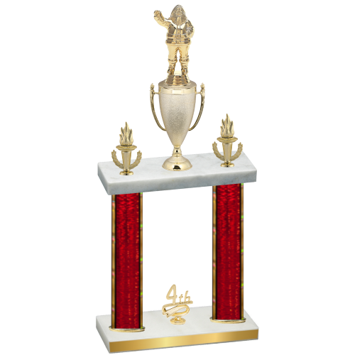 Double Red Glacier Fourth Place Holiday Trophy