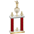 Double Red Glacier Year Holiday Trophy