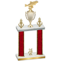 Double Red Glacier Year Fishing Trophy