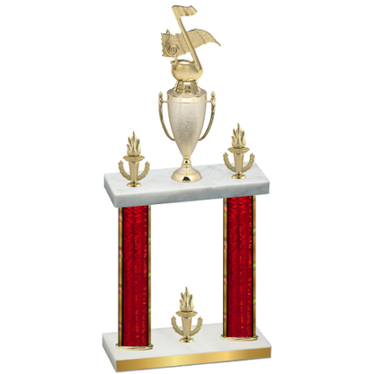 Double Red Glacier Victory Music Trophy
