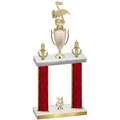 Double Red Glacier Year Music Trophy
