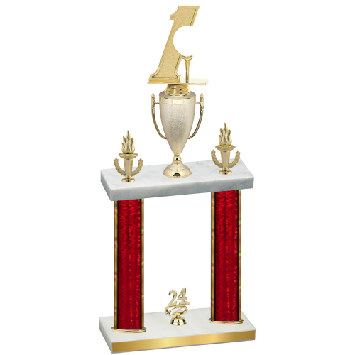 Double Red Glacier Year Golf Trophy