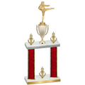 Double Red Glacier Victory Karate Trophy