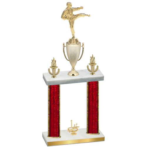 Double Red Glacier First Place Karate Trophy