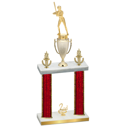 Double Red Glacier Second Place Softball Trophy