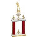 Double Red Glacier Victory Softball Trophy