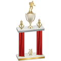 Double Red Carbon Fiber Year Rugby Trophy