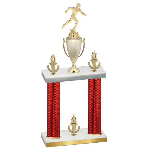 Double Red Carbon Fiber Victory Running Trophy