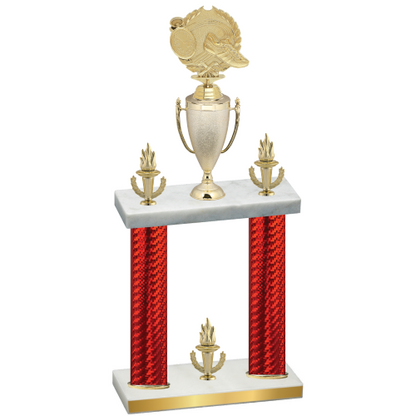 Double Red Carbon Fiber Victory Running Trophy
