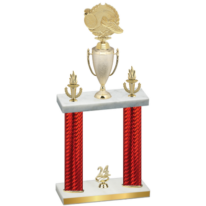 Double Red Carbon Fiber Year Running Trophy