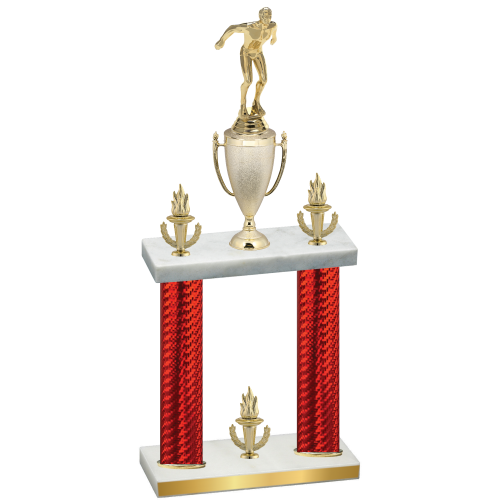 Double Red Carbon Fiber Victory Swimming Trophy