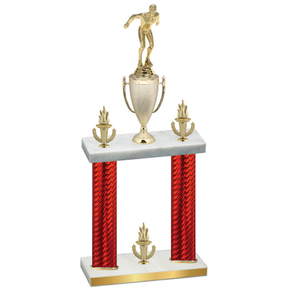 Double Red Carbon Fiber Victory Swimming Trophy