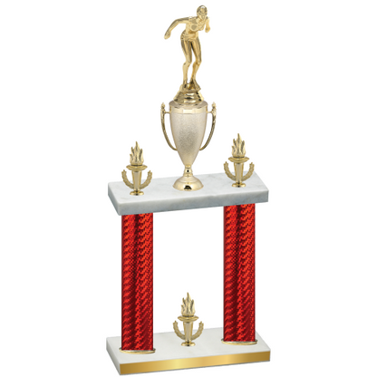 Double Red Carbon Fiber Victory Tennis Trophy