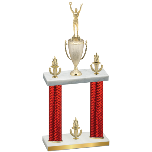 Double Red Carbon Fiber Victory Victory Trophy