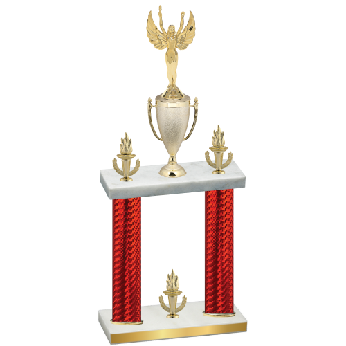 Double Red Carbon Fiber Victory Victory Trophy