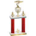 Double Red Carbon Fiber Fourth Place Cars Trophy